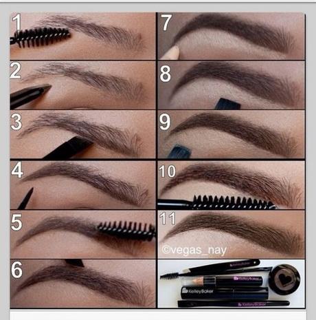 eyebrows-makeup-step-by-step-70 Wenkbrauwen Make-up stap voor stap