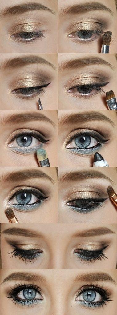 eyeliner-makeup-tutorial-for-blue-eyes-46_2 Eyeliner make-up les voor blauwe ogen