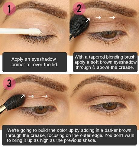 Eyeshadow make-up les voor hazelachtige ogen