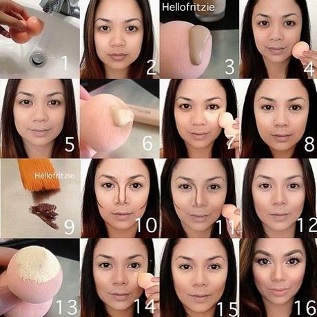 face-contour-makeup-tutorial-95_4 Face contour Make-up les