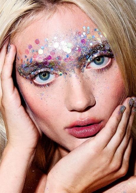 face-glitter-makeup-tutorial-42_5 Face glitter make-up les