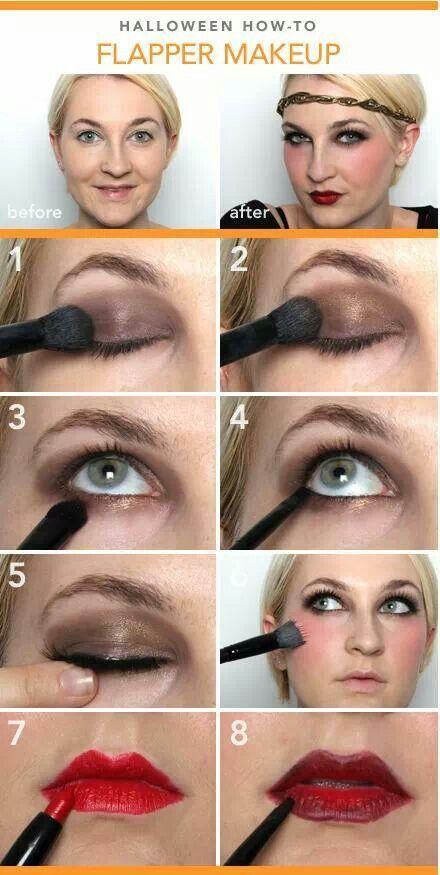 flapper-girl-makeup-step-by-step-56_2 Flapper Girl make-up stap voor stap