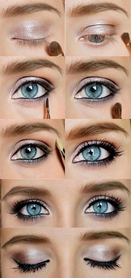 Flirterige make-up les voor blauwe ogen