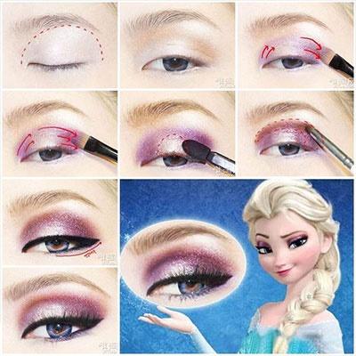 frozen-queen-elsa-makeup-tutorial-10_4 Frozen queen elsa make-up les