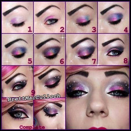 galaxy-makeup-step-by-step-97_3 Galaxy make-up stap voor stap
