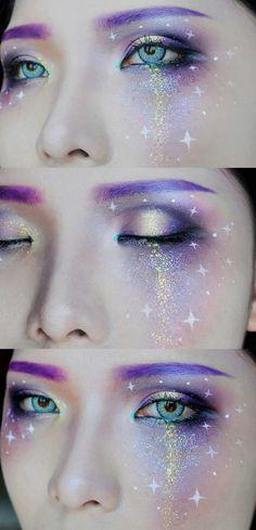 galaxy-makeup-step-by-step-97_5 Galaxy make-up stap voor stap
