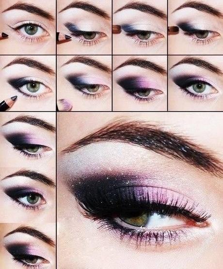 Glamoureuze purple smokey eye make-up tutorial
