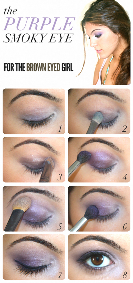 glamorous-purple-smokey-eye-makeup-tutorial-55 Glamoureuze purple smokey eye make-up tutorial