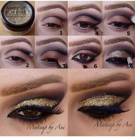 glitter-eye-makeup-step-by-step-24_4 Glitter oog make-up stap voor stap