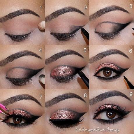Glitter eye make-up tutorial