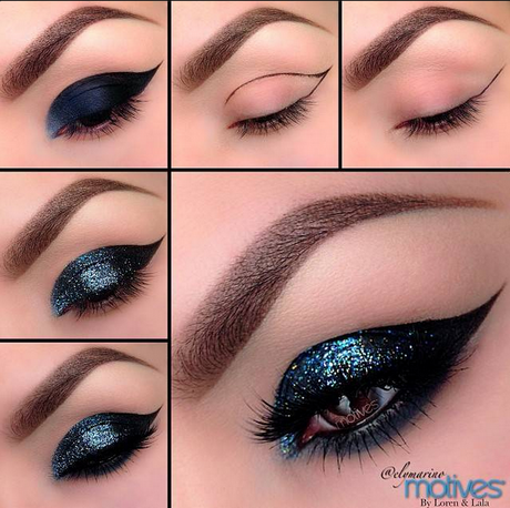 gold-and-blue-makeup-tutorial-12_2 Les goud en blauwe make-up
