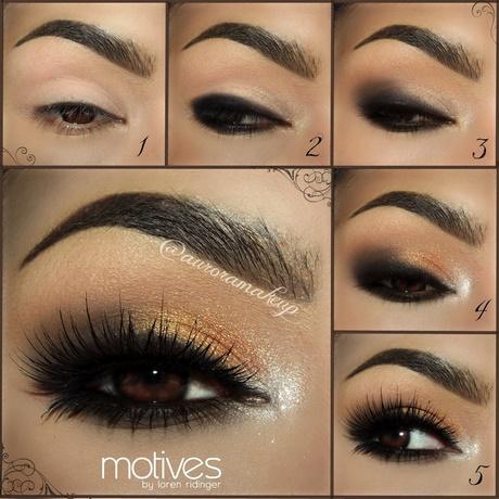 gold-eye-makeup-tutorial-for-brown-eyes-27_9 Gouden Oog make-up les voor bruine ogen