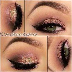 gold-eye-makeup-tutorial-for-green-eyes-14_3 Gold eye make-up les voor groene ogen