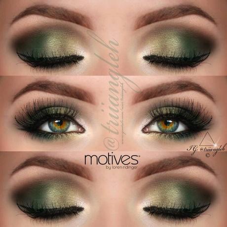 gold-eye-makeup-tutorial-for-green-eyes-14_8 Gold eye make-up les voor groene ogen