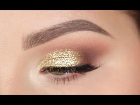 gold-glitter-makeup-tutorial-82_6 Gold glitter make-up les