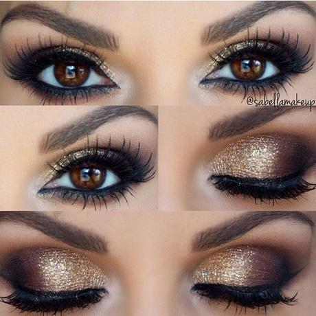 gold-glitter-makeup-tutorial-82_7 Gold glitter make-up les