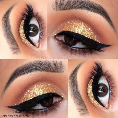 gold-smokey-eye-makeup-tutorial-step-by-step-05_2 Gold smokey eye make-up tutorial stap voor stap