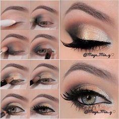 golden-eye-makeup-step-by-step-42_3 Gouden Oog make-up stap voor stap