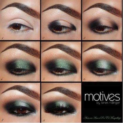 green-smokey-eyes-makeup-tutorial-21_3 Groene smokey eyes make-up les