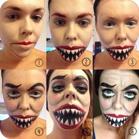 half-face-skeleton-makeup-step-by-step-32_12 Half gezichtskelet, stap voor stap.