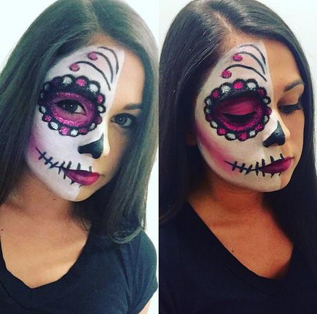 half-face-sugar-skull-makeup-step-by-step-33_11 Halve gezichtssuiker schedelmakeup stap voor stap