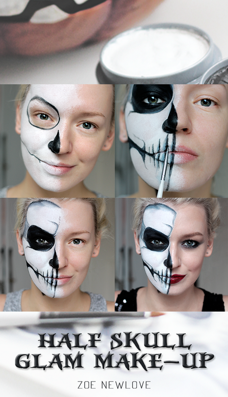half-skull-makeup-step-by-step-83_3 Halve schedel make-up stap voor stap