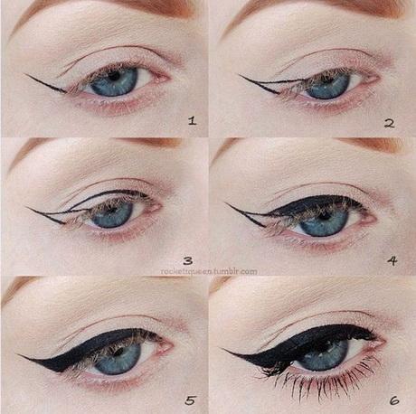 how-to-draw-a-cat-eye-makeup-step-by-step-81 Hoe een cat eye make-up te tekenen stap voor stap
