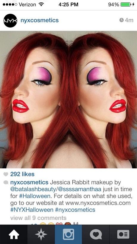 jessica-rabbit-makeup-tutorial-14_8 Jessica rabbit make-up les