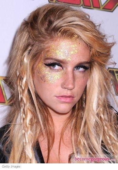 Kesha gold make-up tutorial