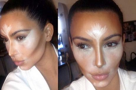 kim-kardashian-contouring-makeup-step-by-step-01_4 Kim kardashian, stap voor stap make-up contourend