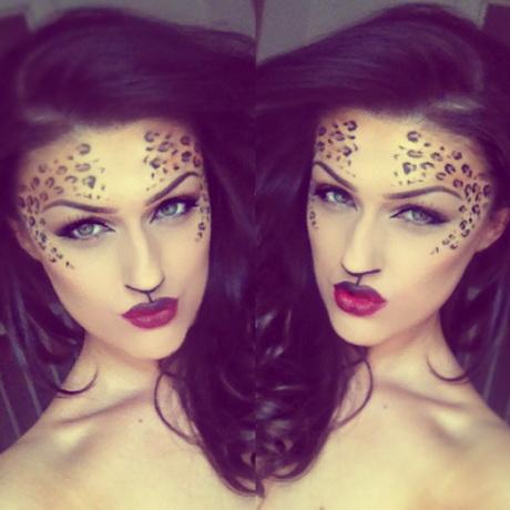 leopard-print-makeup-step-by-step-69 Luipaard make-up stap voor stap