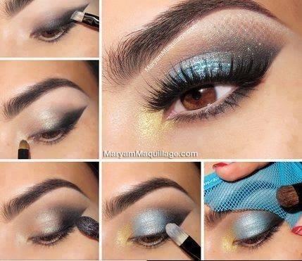 light-blue-makeup-tutorial-97 Lichtblauwe make-up tutorial