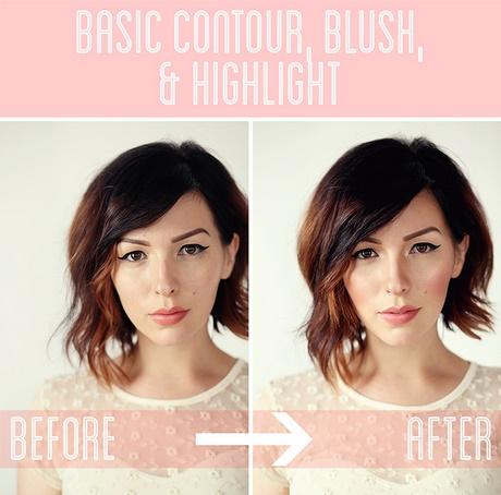 Make-up blush contour tutorial