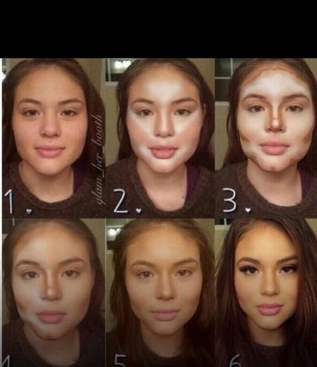 Make-up voor rond gezicht stap voor stap