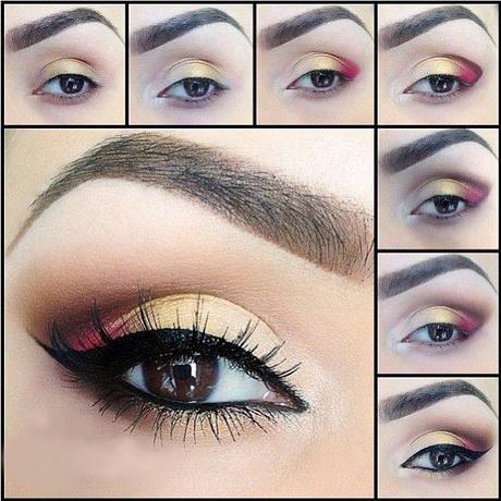 makeup-looks-for-brown-eyes-step-by-step-13_3 Make-up zoekt naar bruine ogen stap voor stap