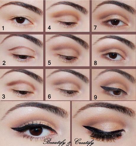 makeup-looks-for-brown-eyes-step-by-step-13_7 Make-up zoekt naar bruine ogen stap voor stap