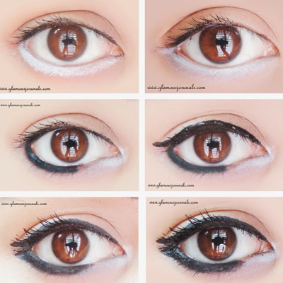 makeup-tutorial-eyeliner-for-big-eyes-87 Make-up handleiding eyeliner voor grote ogen
