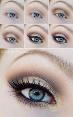 makeup-tutorial-for-blue-eyes-and-black-hair-13_3 Make-up les voor blauwe ogen en zwart haar