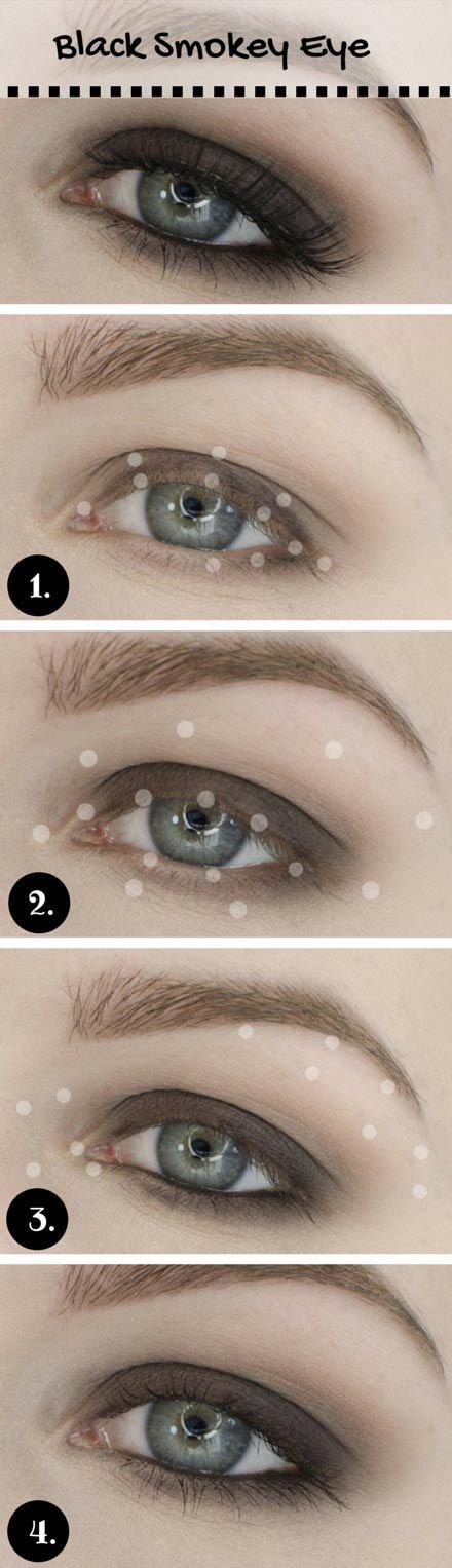 makeup-tutorial-for-blue-eyes-and-black-hair-13_6 Make-up les voor blauwe ogen en zwart haar