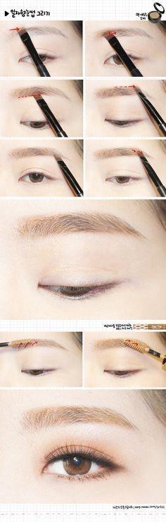 makeup-tutorial-korean-eyebrows-53_6 Make-up les Koreaanse wenkbrauwen