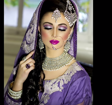 muslim-bridal-makeup-indian-step-by-step-05 Moslim bruids make-up Indiaas stap voor stap
