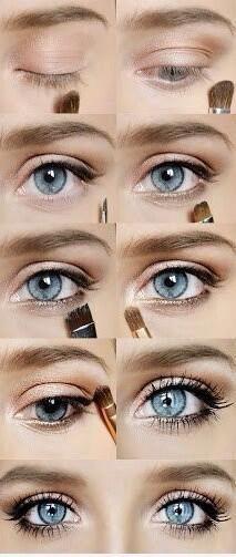 neutral-eye-makeup-tutorial-for-blue-eyes-15_3 Handleiding voor blauwe ogen