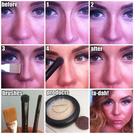 nose-makeup-step-by-step-76_7 Neus make-up stap voor stap