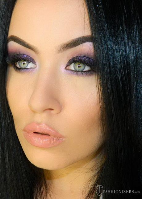 orange-and-purple-makeup-tutorial-99_6 Oranje en paarse make-up les