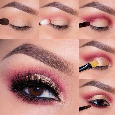 pink-and-golden-eye-makeup-step-by-step-45_4 Roze en gouden oog make-up stap voor stap