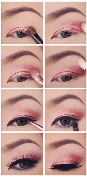 pink-eye-makeup-step-by-step-89 Roze oog make-up stap voor stap