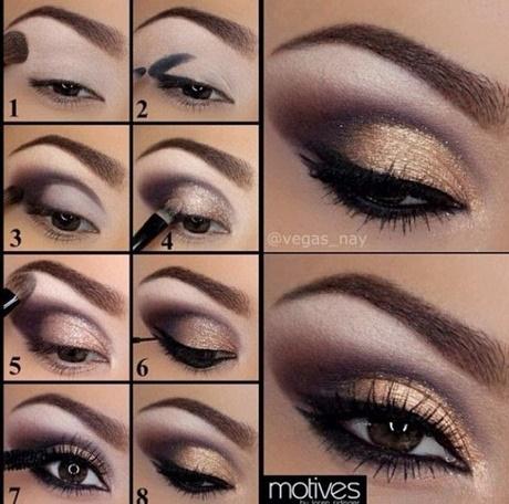 Purple and gold eye make-up tutorial