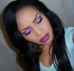 purple-eye-makeup-tutorial-for-black-women-04_7 Purple eye make-up les voor zwarte vrouwen