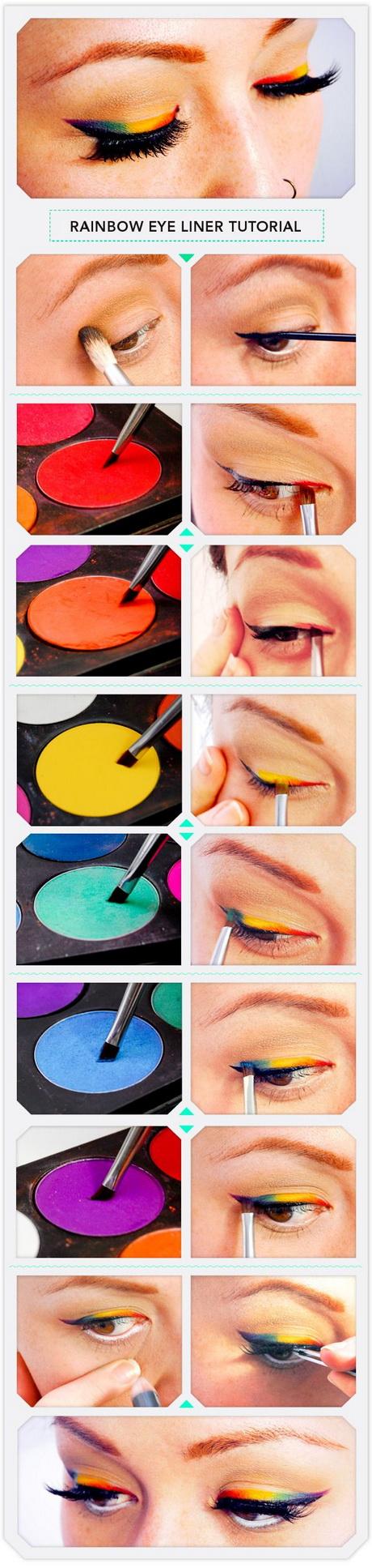 rainbow-eye-makeup-step-by-step-34_3 Regenboog oog make-up stap voor stap