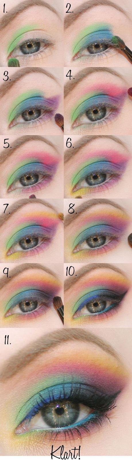 rainbow-eye-makeup-step-by-step-34_6 Regenboog oog make-up stap voor stap